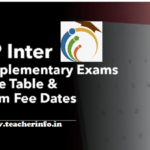 Inter Official Recounting and Reverification Supplementary Exams Dates  Released