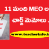 11 మంది MEO లకు చార్జ్ మెమోలు