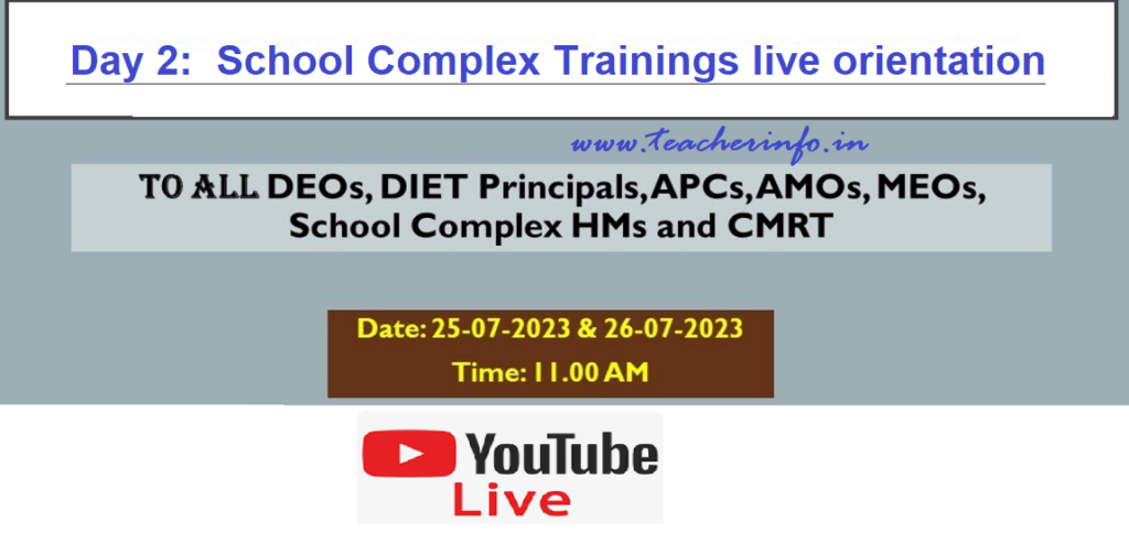 Day 2 School Complex live youtube orientation