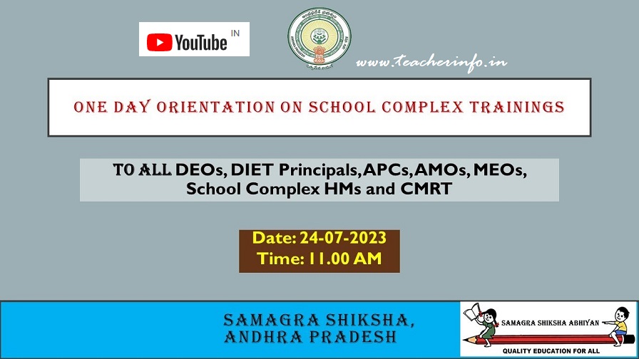 Online orientation on School Complex meetings to all Complex Headmasters CRPs