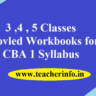 3 – 5 Classes solved workbooks FA1 syllabus