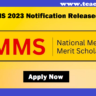 NMMS 2023 Notification Released