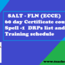 FLN (ECCE)- 60day Certificate course – Spell -1  DRPs list and Training schedule