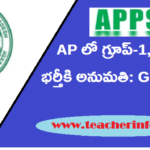 AP లో గ్రూప్‌-1, 2 పోస్టుల భర్తీకి అనుమతి: GO MS 98 విడుదల