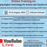 Online Training on Leveraging Digital Technology for School and Teacher Education