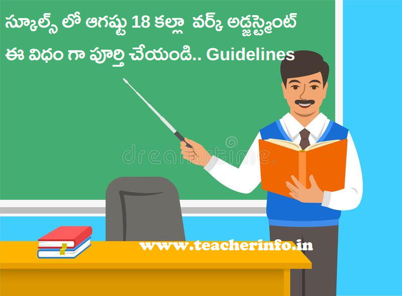 August 20 రోల్ ప్రకారం వర్క్ అడ్జస్ట్మెంట్  ఈ విధం గా పూర్తి చేయండి . ఉత్తర్వులు విడుదల