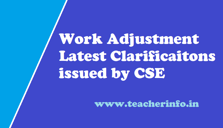 Work Adjustment 2023 Latest Clarifications