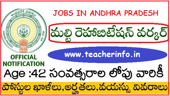 AP లో జిల్లా ఆఫీసులో ఉద్యోగాల భర్తీకి నోటిఫికెషన్ విడుదల