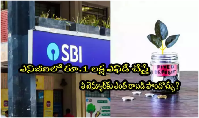 SBI: ఎస్‌బీఐలో రూ.1 లక్ష డిపాజిట్ చేస్తే.. ఎంత రాబడి పొందొచ్చు? వివరాల లిస్ట్ ఇదే!