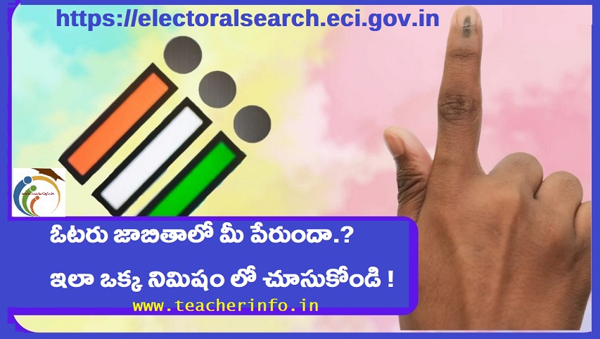 Elections 2024: ఓటరు జాబితాలో మీ పేరుందా.? ఇలా ఒక్క నిమిషం లో చూసుకోండి !