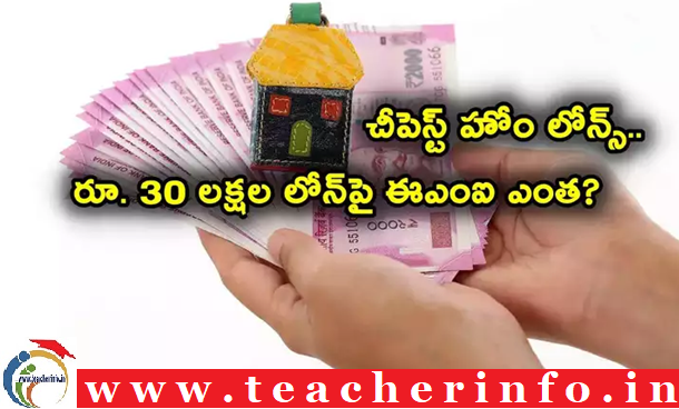 Home Loan EMI:  అతి తక్కువ వడ్డీ కి హోమ్ లోన్,  రూ. 30 లక్షల లోన్‌పై EMI ఎంత కట్టాలి?