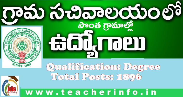 Govt Jobs: ఏపీ గ్రామ సచివాలయాల్లో 1,896 ఉద్యోగాలు.. వివరాలు .. పరీక్ష సరళి ఇలా..