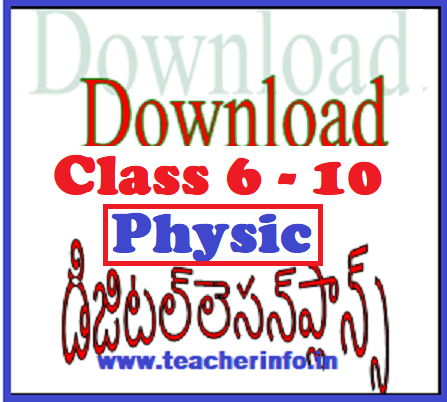 Class 8 – 10 Physics Digital lesson plans without watermark