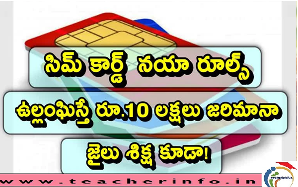 డిసెంబర్ 1 నుంచి కొత్త  సిమ్ కార్డ్ రూల్స్ – ఉల్లంఘిస్తే రూ.10 లక్షలు పెనాల్టీ – జైలు శిక్ష!