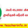 నెలకి 45,000/- జీతం తో ప్రొబేషనరీ ఆఫీసర్ పోస్టుల కొరకు నోటిఫికేషన్