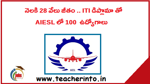 నెలకి 28 వేలు జీతం .. ITI డిప్లొమా తో AIESL లో ఉద్యోగాలు.. అప్లై చేయండి ఇలా !