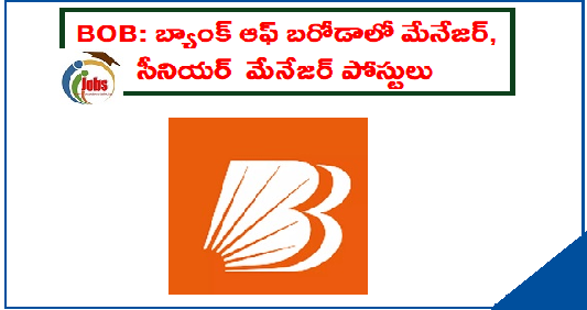 BOB: బ్యాంక్ ఆఫ్ బరోడాలో మేనేజర్, సీనియర్ మేనేజర్ పోస్టులు